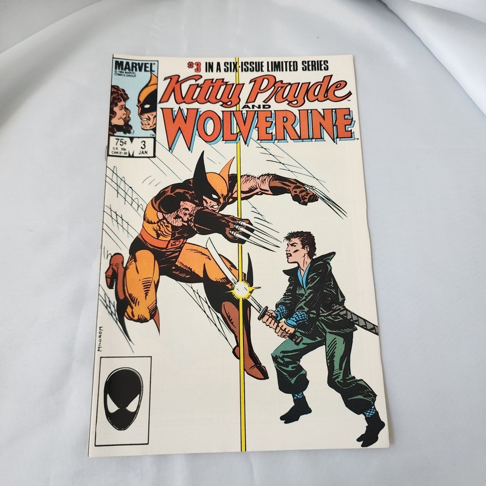 Kitty Pryde and Wolverine #3 Comic Book Marvel 1984 Six-Issue Limited Series FN
